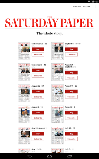 【免費新聞App】The Saturday Paper-APP點子
