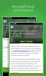 Learn Excel 2010 Free poster 1