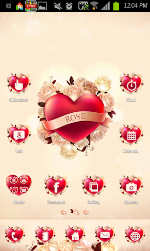 Rose go launcher theme