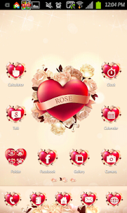 Rose go launcher theme Screenshots 0