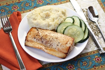 Sauteed Ono (or Tilapia) with Balsamic Butter Sauce