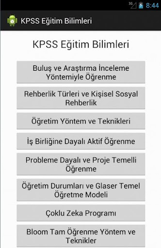 KPSS Eğitim Bilimleri