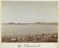 Gezicht op Muzayrib in Syrië, gelegen aan het gelijknamige meer