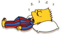 Bart Simpson durmiendo