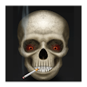 Smoking Skull Live Wallpaper