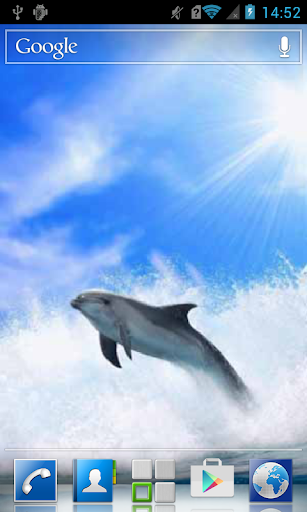 Dolphin in the sea wave LWP