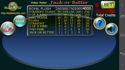 Jack or Better Video Poker