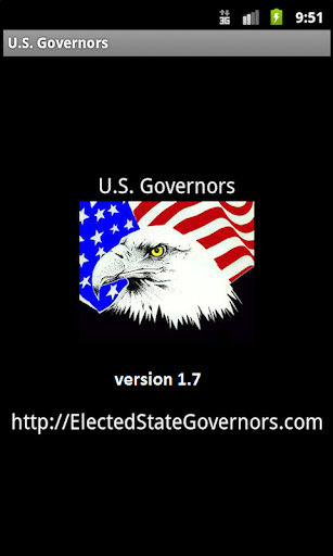 US Governors Flag Bird Flowers