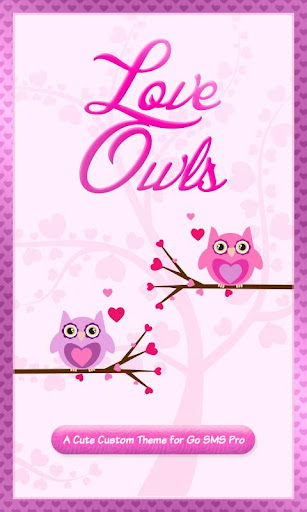 ♥ Cute Love Owls Theme SMS ♥