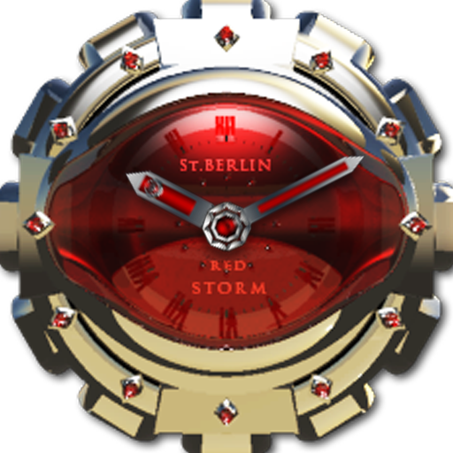 Red Storm Clock Widget LOGO-APP點子