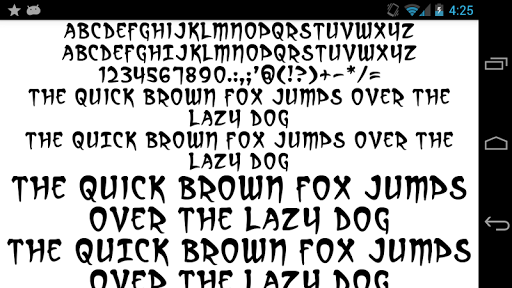 Fonts for FlipFont 50 24