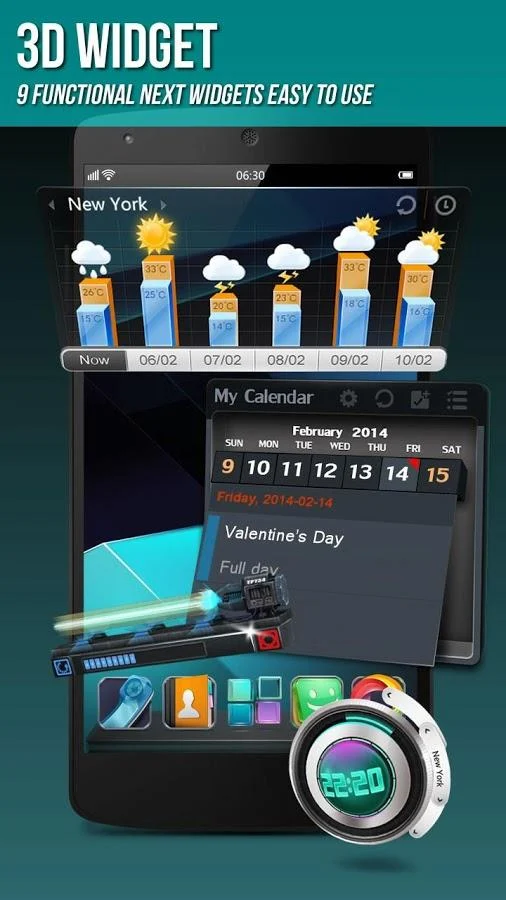    Next Launcher 3D Shell Lite- screenshot  