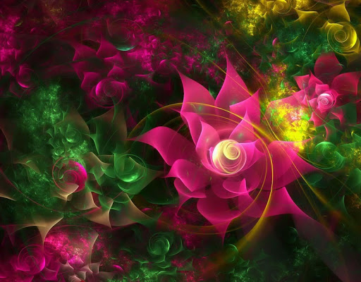 Sparkling Flower 3D