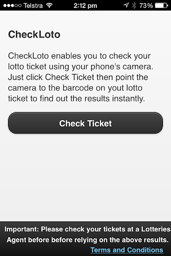 Check Lotto Ticket - Australia