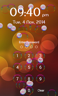Lastest Bubble Lock Screen APK