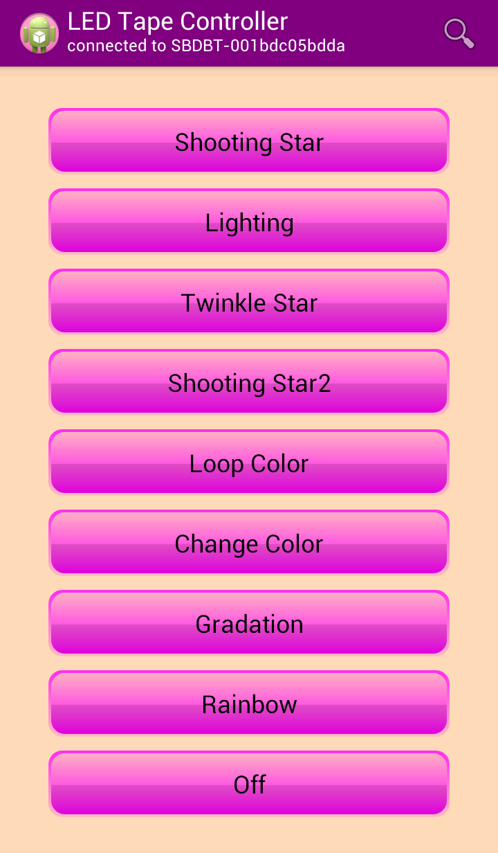 Full Color LED Tape Controller Screen 2