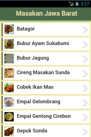 Resep Jawa Barat