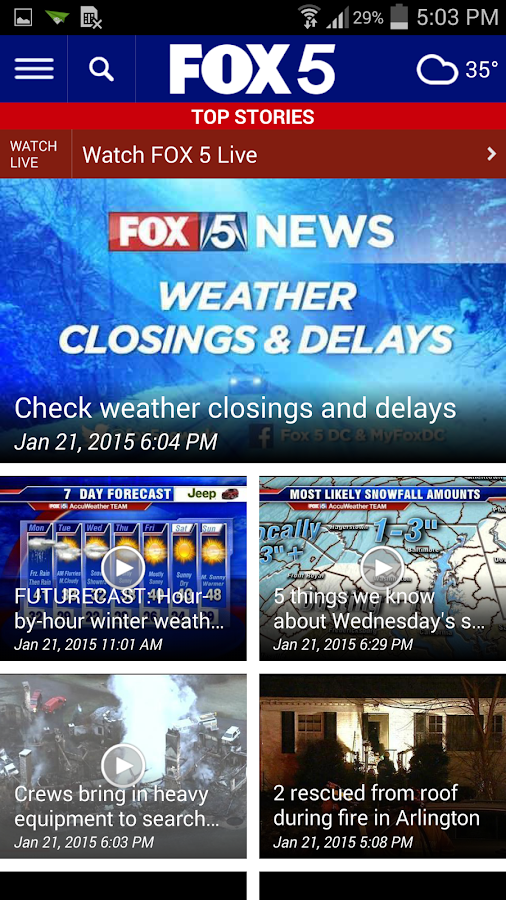 Fox 5 Dc Is Now On The New Fox Local App For Your Smart Tv – GOKF