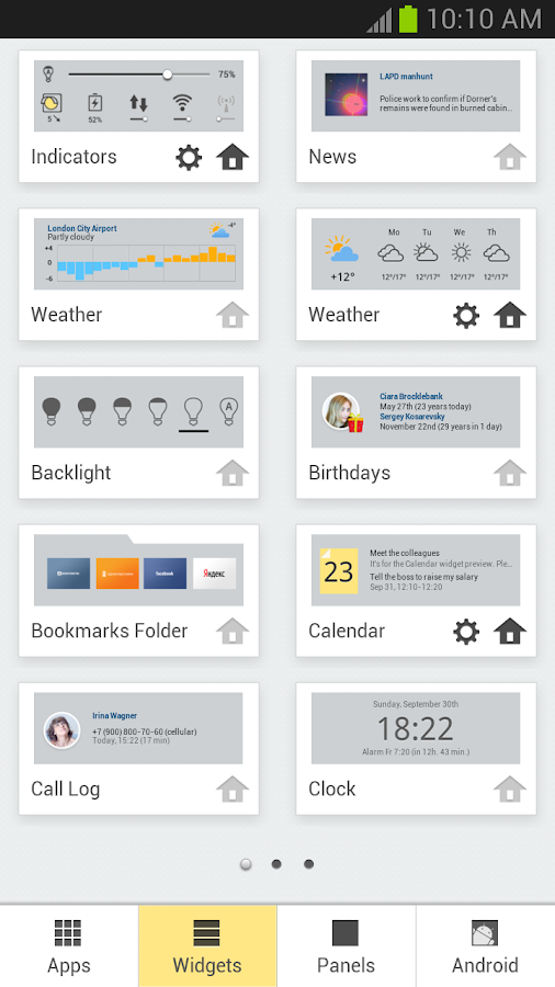 Yandex.Shell (Launcher+Dialer) - screenshot
