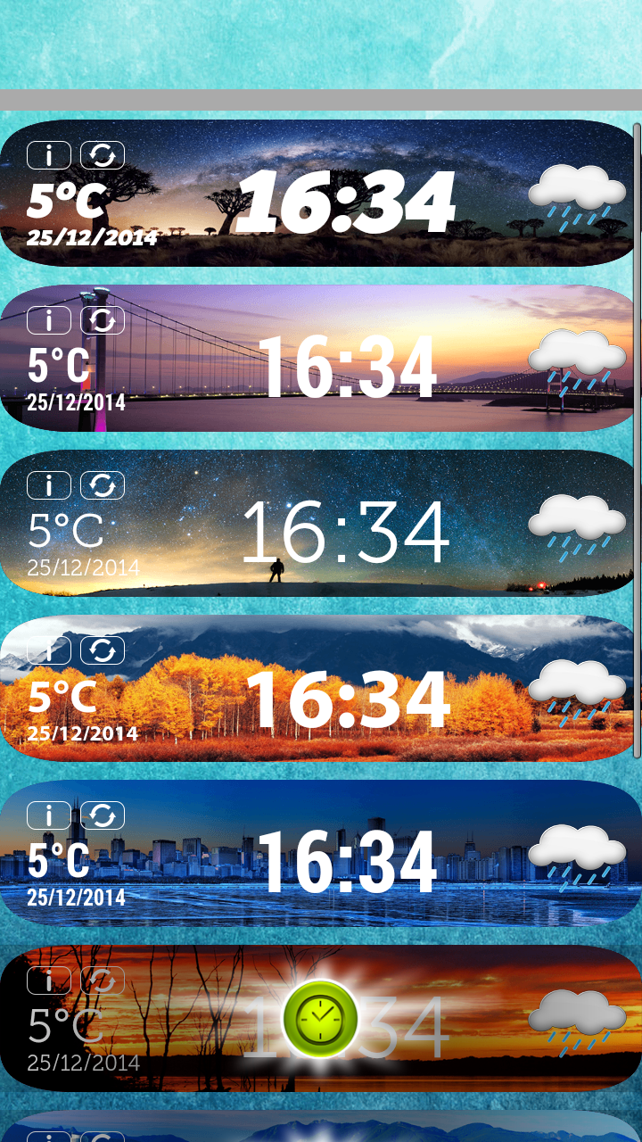 Awesome Weather Clock Widget Screen 2