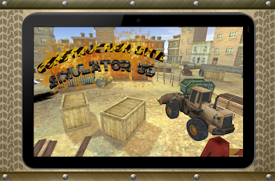 Construction site simulator 3D by MobilePlus poster 1