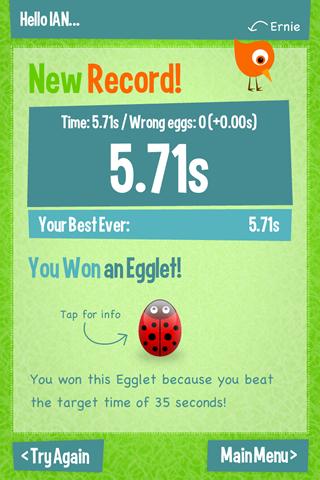 Early Birds Times Tables Screen 2