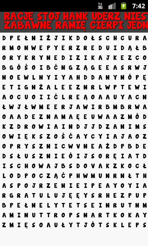 Word Search multilingual Android