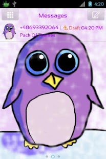 Free Download Theme Penguin for GO SMS Pro APK