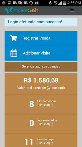 Gestão de Vendas Movecash