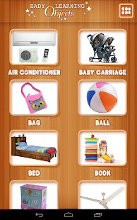 Baby learning Objects Card