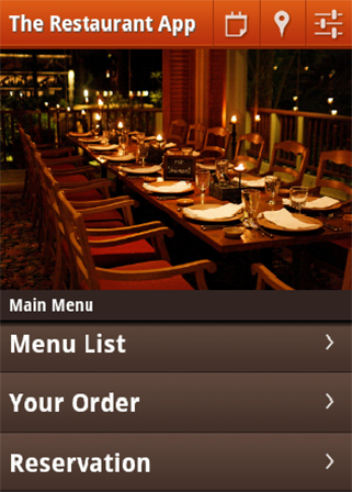 Cafe Restaurants app demo