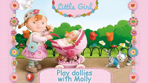 Molly's playing with her dolly