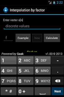 Interpolation by factor