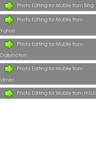 Photo Editing for Mobile