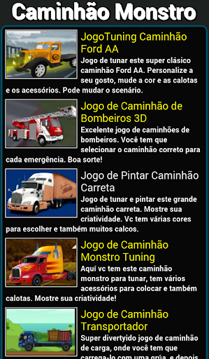 Jogos de caminhão monstro