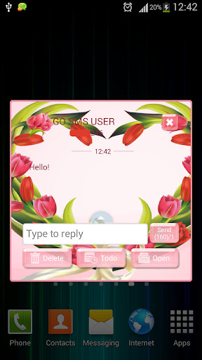GO短信加强版的郁金香