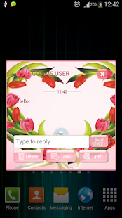 GO SMS Tulips Screenshots 0