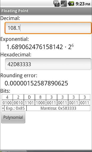 Floating Point Konverter