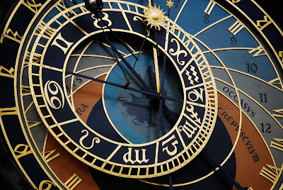 Astronomical clock in Prague, the Czech Republic.