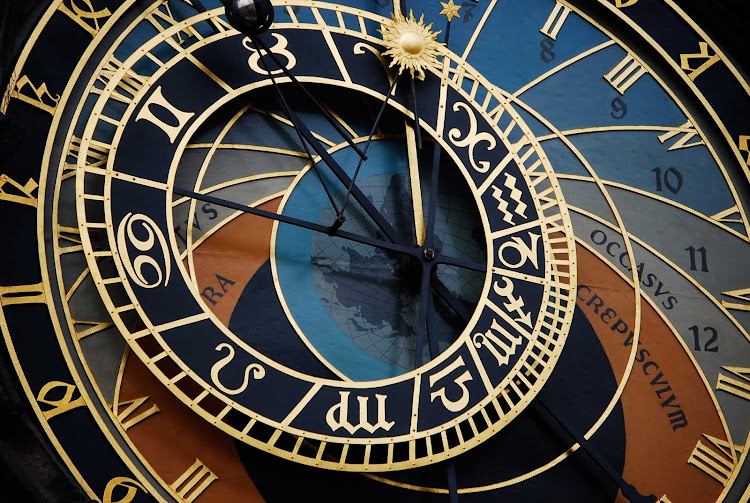 Astronomical clock in Prague, the Czech Republic.