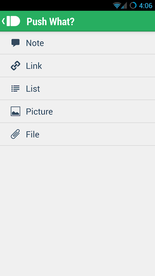 Pushbullet - screenshot
