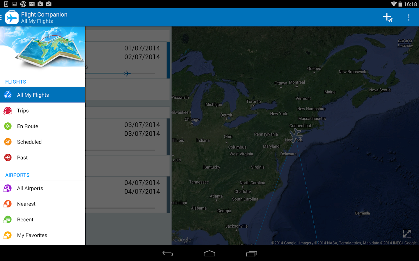 The Flight Tracker Free Android Apps on Google Play