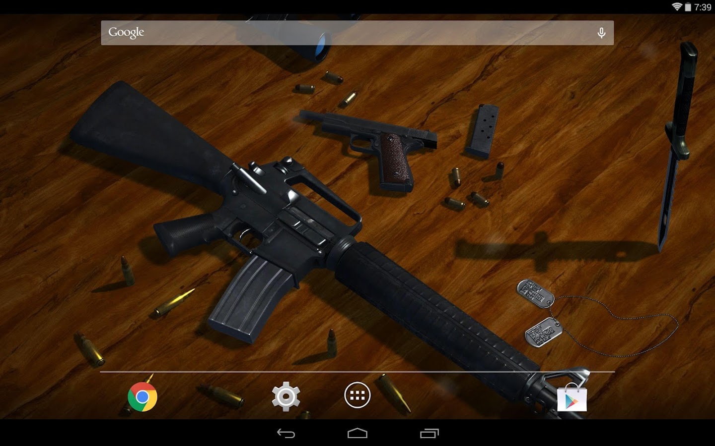3D Guns Live Wallpaper Free Android Apps On Google Play