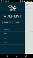 Liste De Loups APK capture d'écran Thumbnail #1