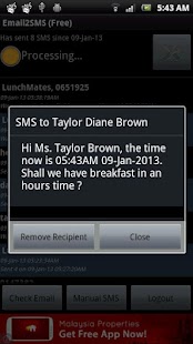 Email2SMS (Free) Screenshots 6