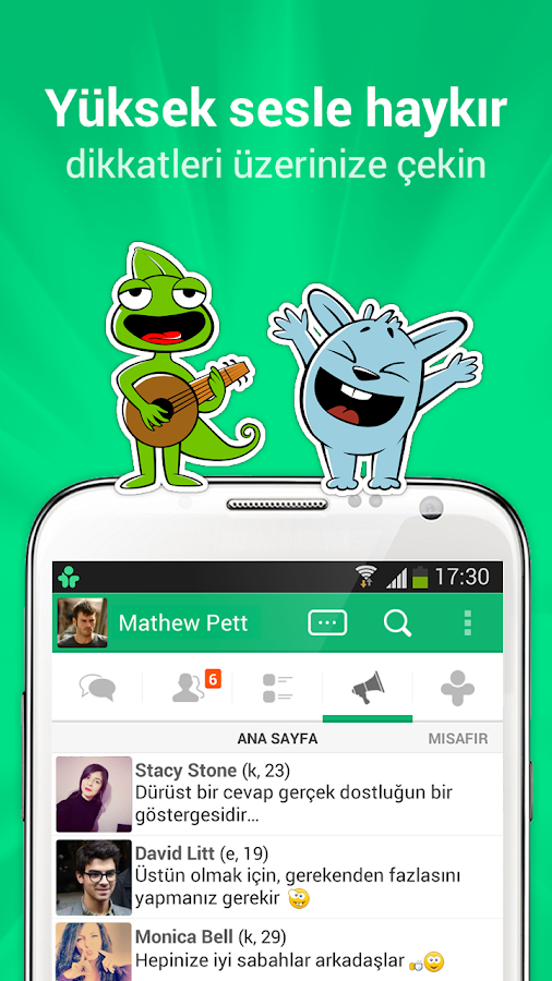 Chat uygulamaları android