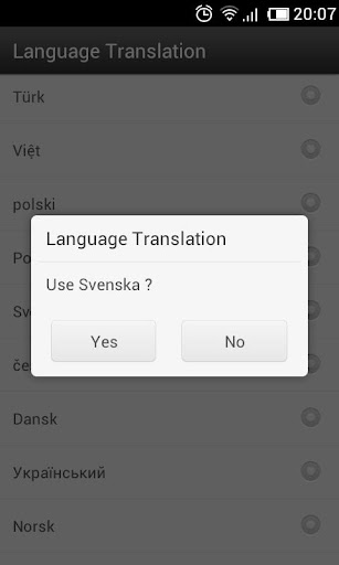Swedish Language GOWeatherEX