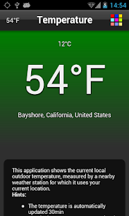 Temperature screenshot for Android