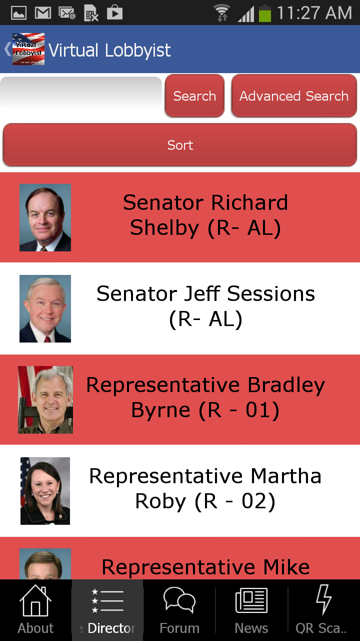 Virtual Lobbyist Screen 2