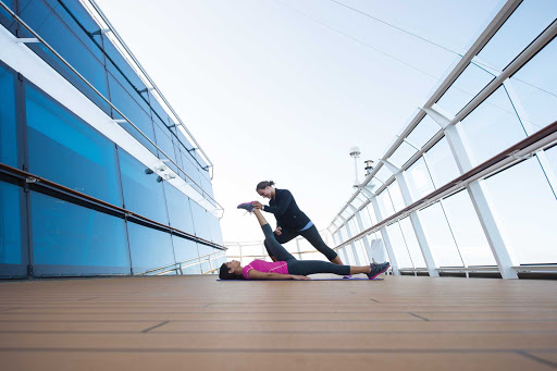 Experienced fitness and yoga instructors are on hand aboard Celebrity Constellation.